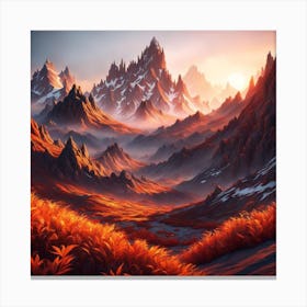 Landscape Painting 2 Canvas Print