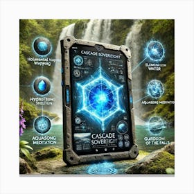 A High Tech Smart Tablet, The Cascade Sovereign Ta Canvas Print