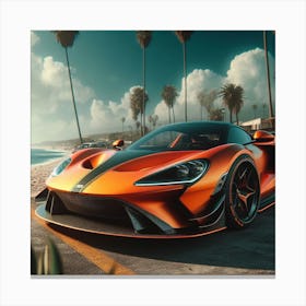 Mclaren Gt orange Canvas Print