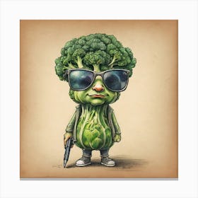 Broccoli Man Canvas Print