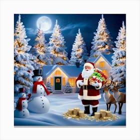 Christmas Santa Canvas Print