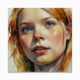 Portrait Of A Girl 3 Canvas Print