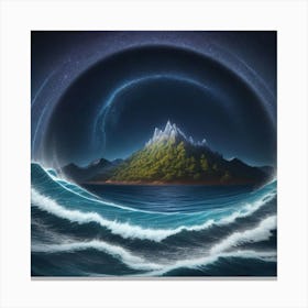 Island In The Sky Canvas Print