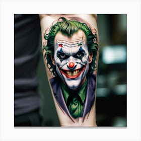 Joker Tattoo 26 Canvas Print