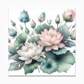 Lotuses 6 Canvas Print