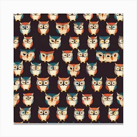 owl pattern Canvas Print