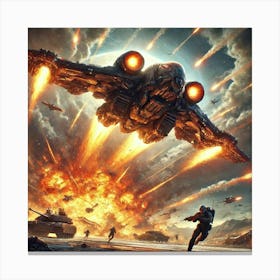 Sunflare Dive Canvas Print