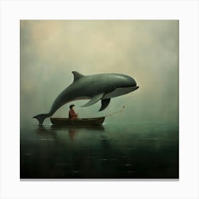 'Dolphin' 1 Canvas Print