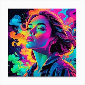 Psychedelic Girl 1 Canvas Print