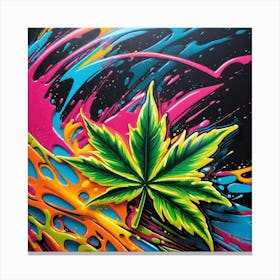 Marijuana Leaf 7 Canvas Print