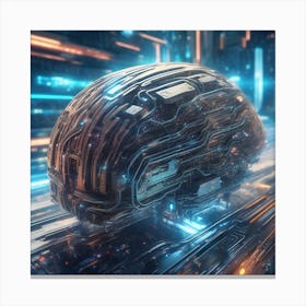 Futuristic City 15 Canvas Print