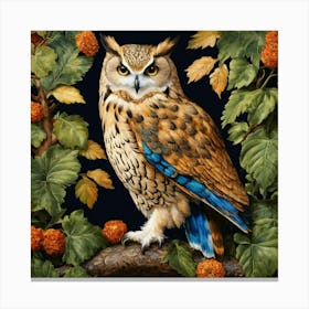 William Morris Art Print of owl Canvas Print