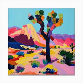 Colourful Abstract Joshua Tree National Park Usa 1 Canvas Print