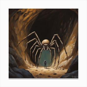 Spider In The Cave Canvas Print