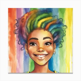 Rainbow Girl 1 Canvas Print