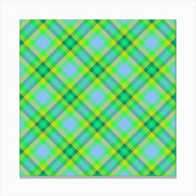 Plaid Fabric 60 Canvas Print