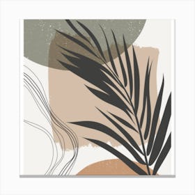 Palm Leaf Print Canvas Print