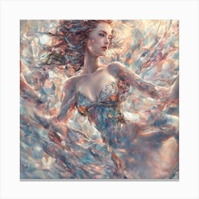 Girl In A Dress Canvas Print