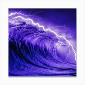 Lightning In The Sky Canvas Print