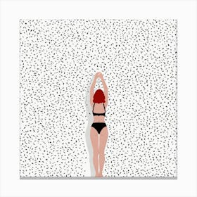 Girl In Bikini Canvas Print