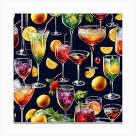 Alcoholic Drinks 2 Canvas Print