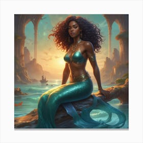 Mermaid 3 Canvas Print