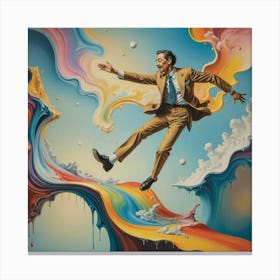 'The Man In The Rainbow' Canvas Print