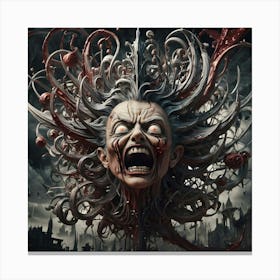 Synthesis Of Chaos And Madness 6 Canvas Print