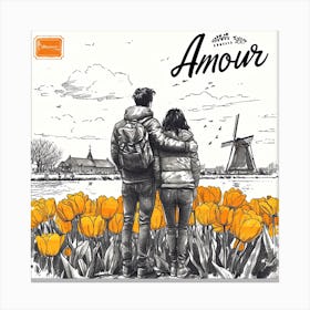 Across country love Holland Canvas Print