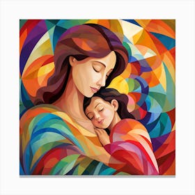 Mother And Child 30 Canvas Print