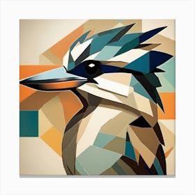 Kookaburra Cubism Style Canvas Print