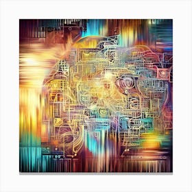 Abstract Digital Art Canvas Print