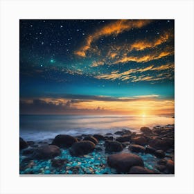 Sunset On Magic Island Canvas Print