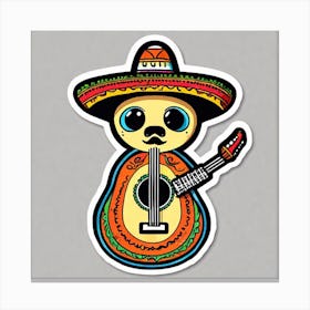 Mexican Guitar 15 Canvas Print
