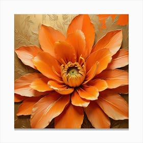 Orange Flower Canvas Print