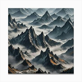 Mountain Landscape Canvas Print