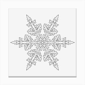 Snowflake Mandala 06 Canvas Print