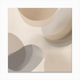 A Sophisticated Muted Neutrals Abstract Canvas Print