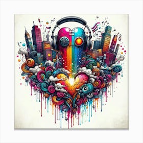 Heart Of Music 2 Canvas Print