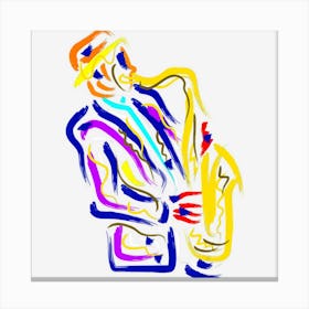 Saxophonist Jazz Musician Gift Idea Saxophone Canvas Print