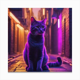 Cat In The City Canvas Print