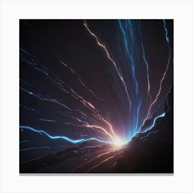 Lightning Bolts In The Sky Canvas Print