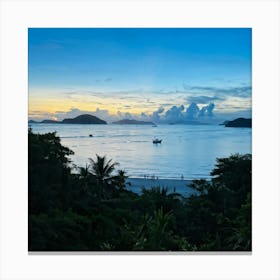 Ocean Cape Holiday Siam Beautiful Shore Point Paradise Turquoise Peaceful Sunset Grass M (20) Canvas Print