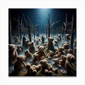 Teddy Bears 16 Canvas Print