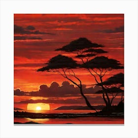 sunset nature Canvas Print