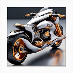 A Futuristic Motorcycle Canvas Print