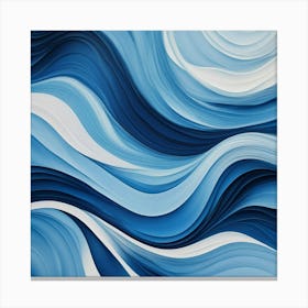 Blue Waves 6 Canvas Print