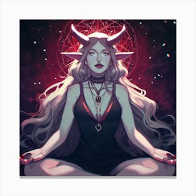 Center And Balance Lilith Canvas Print
