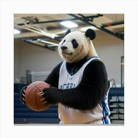 A Medium Shot Of A Panda Bear Wearing A 2g5kecwgq9cwss8xjsfnrq Xtc6eooastcqyqqm94apyw Canvas Print