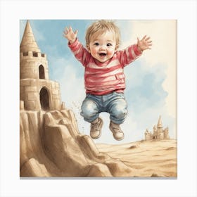 Sand Castle Canvas Print